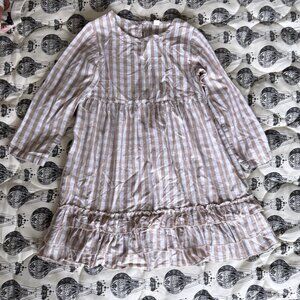 Girl plaid ruffle dress 6-7 years